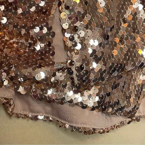 La Miel Tank Size S Blush Sequin Top - Picture 7 of 8